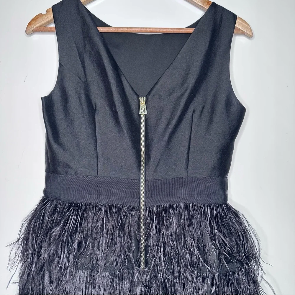 Sail to Sable Black Feathered Dress - Picture 9 of 12